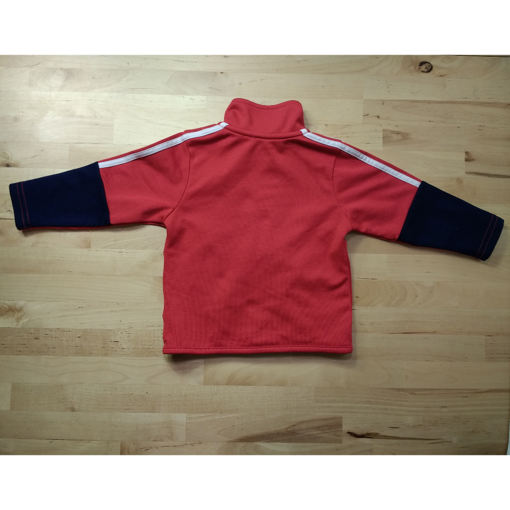 Adidas Red Track Jacket Kids Toddler Size 9 Months - Picture 4 of 5